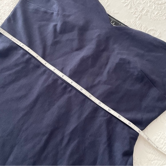 NWOT Lulus How Much I Care Midnight Blue Off-the-Shoulder Midi Dress XLarge - Picture 6 of 6